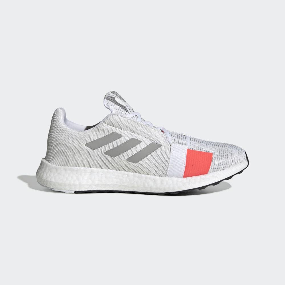 Adidas Men's Senseboost Go Running Shoes White/Grey/Red Ireland G27403